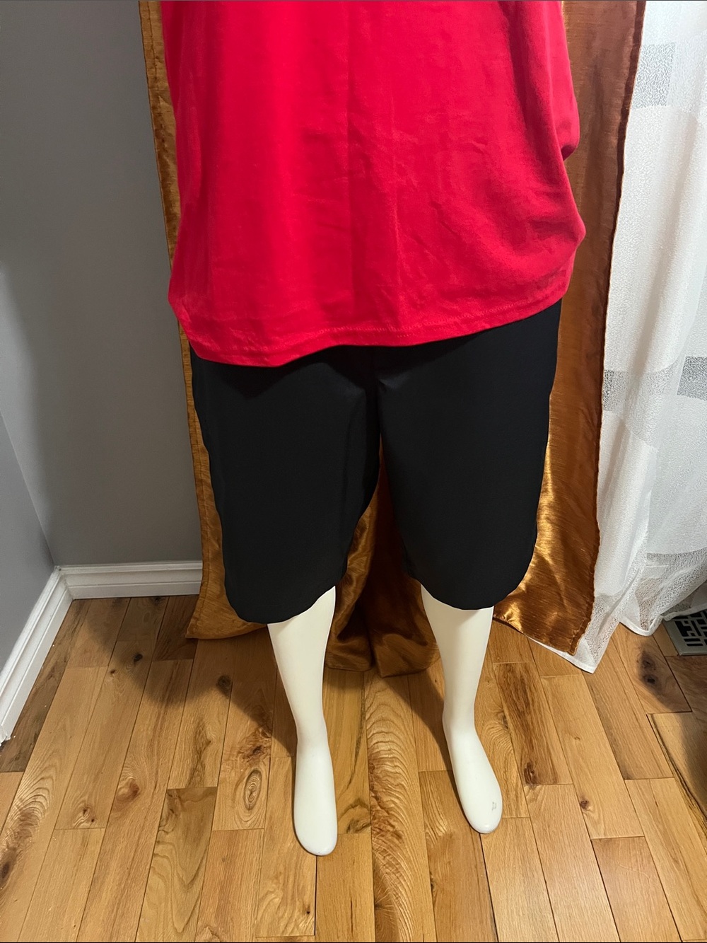 Joe Fresh Black Men's Flat Front Performance Shorts